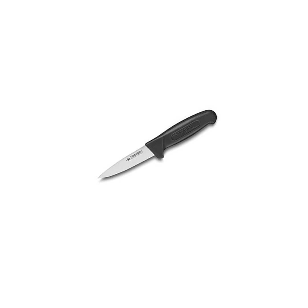 Sticking Knife 11cm Black Overmolded Handle — Fischer France
