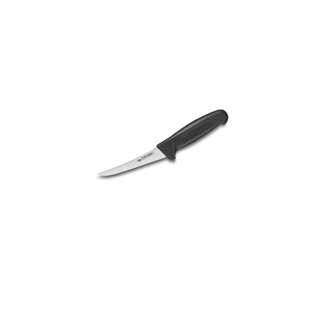 Curved Boning Knife 13cm Black Profinox Handle — Fischer France