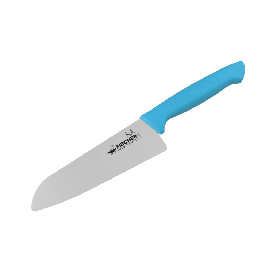 Santoku Chef Knife 18cm Turquoise Creative Chef — Fischer France