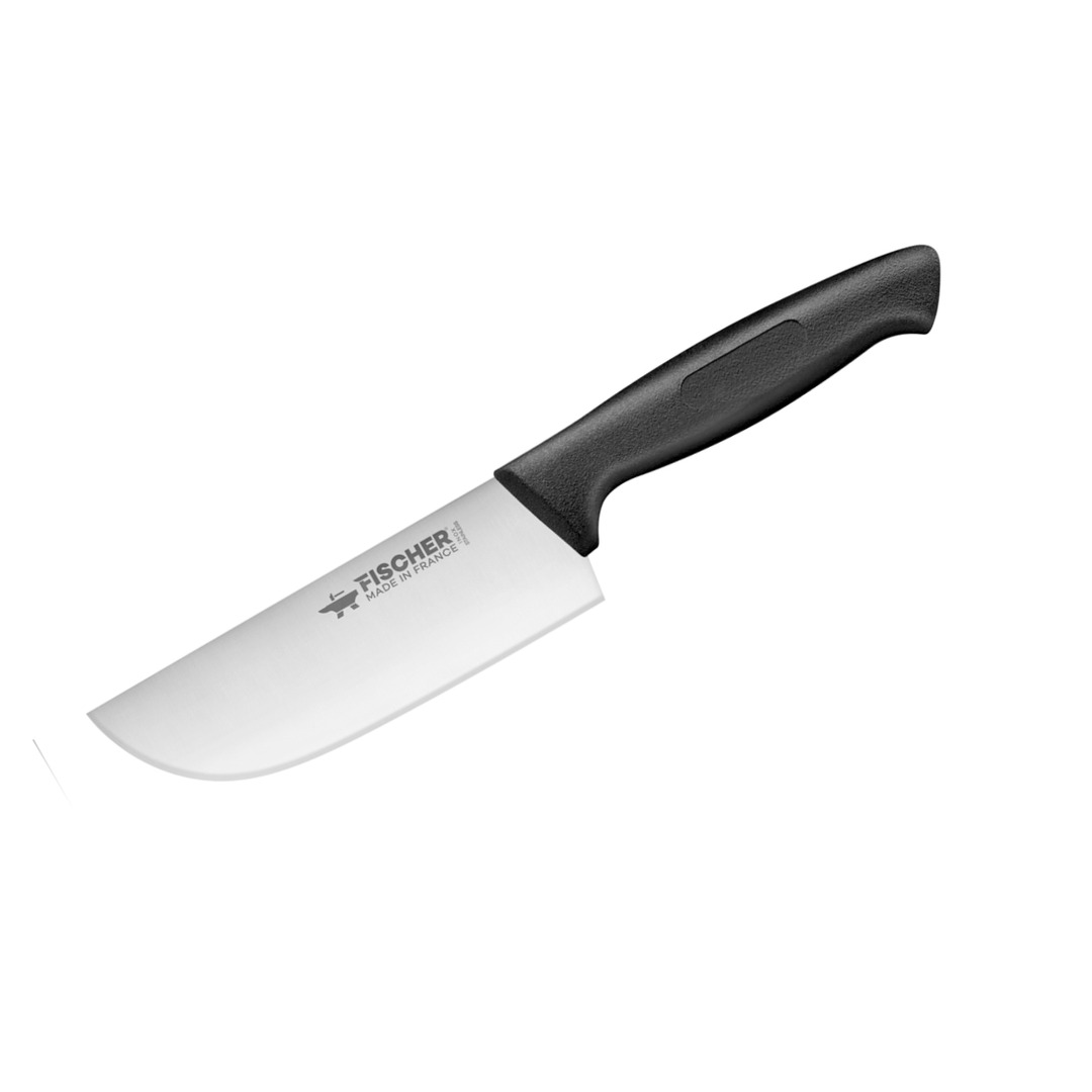 Pastry Leaf Peeling Knife 17 cm Black Handle — Fischer France