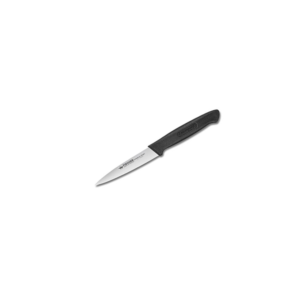 Paring Knife 10cm Black Handle — Fischer France