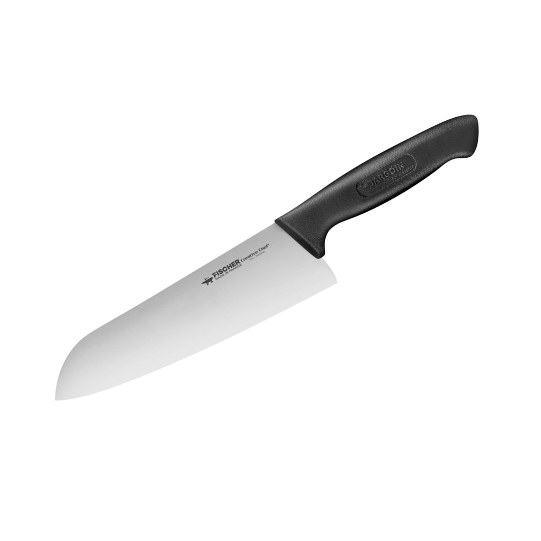 Santoku Knife 18cm Black Creative Chef Handle — Fischer France