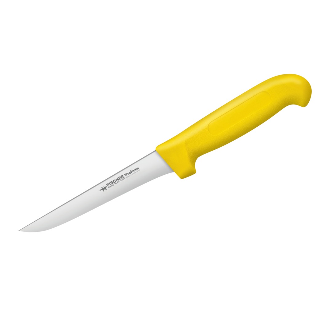 Boning Knife Straight Blade 14cm Yellow Handle — Fischer