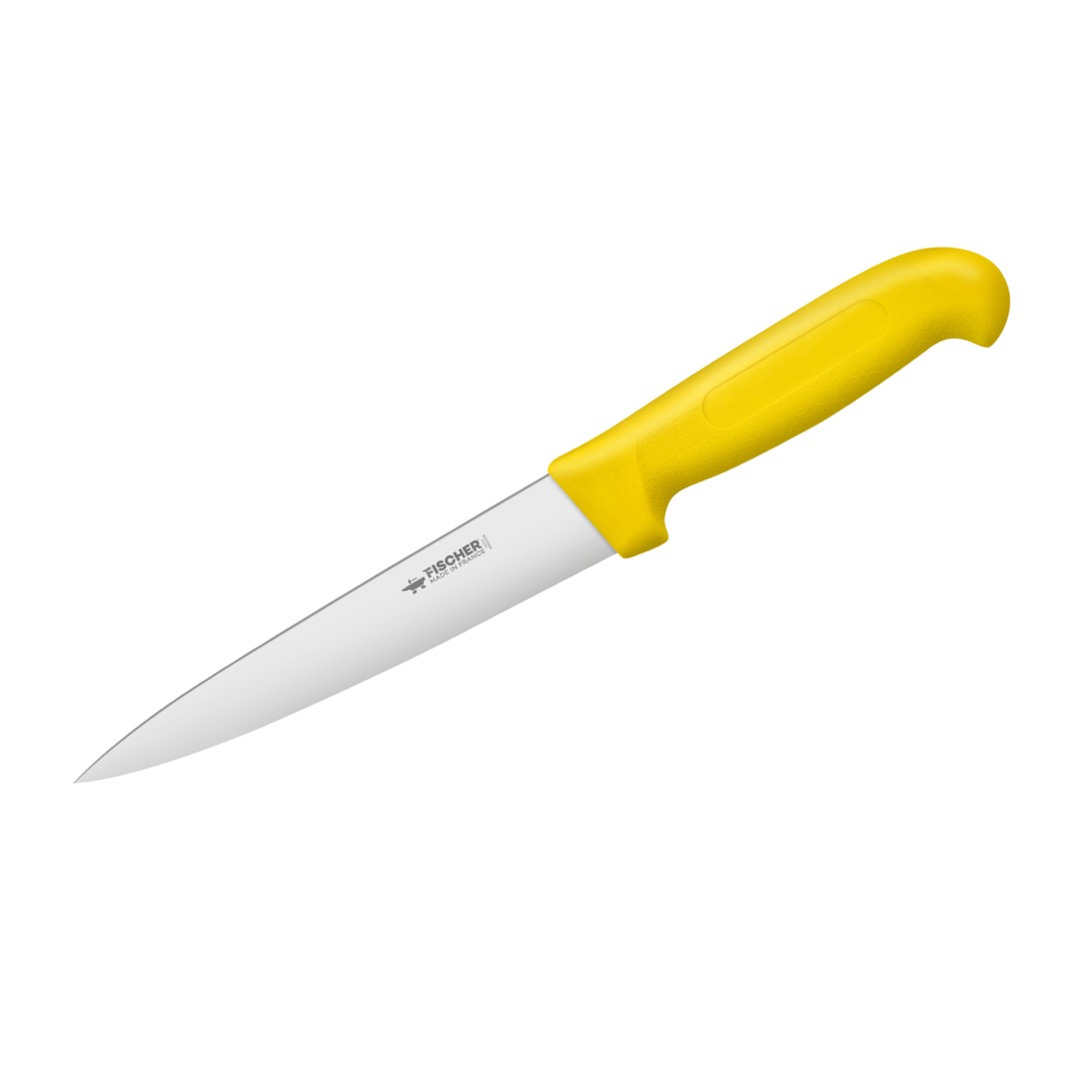 Sticking Knife 17cm Yellow Profinox Handle — Fischer France