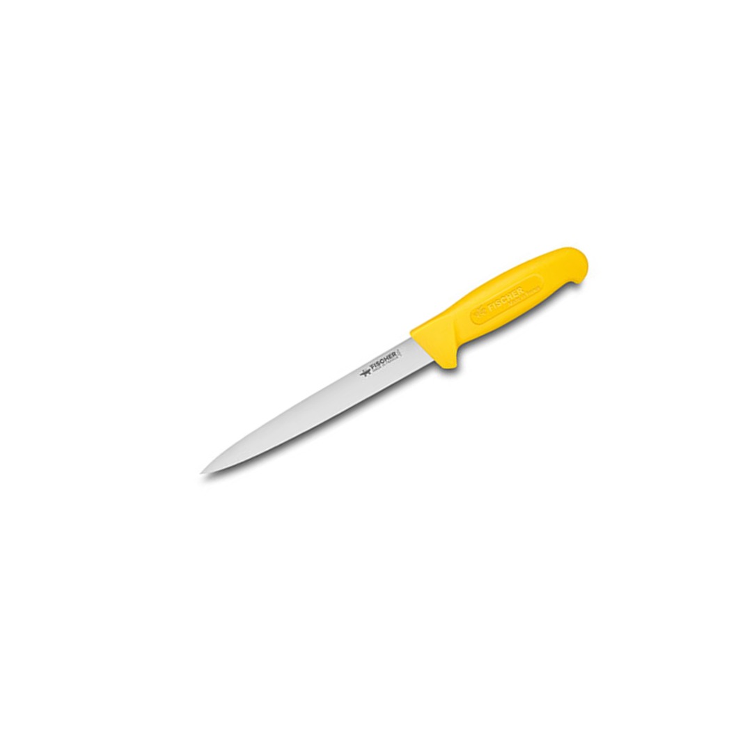 Sinew Knife 20cm Yellow Profinox Handle — Fischer France
