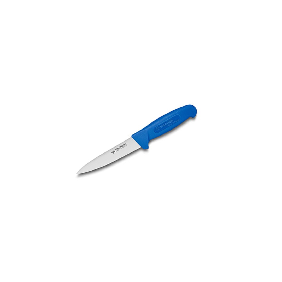 Sticking Knife 14cm Blue Overmolded Handle — Fischer France
