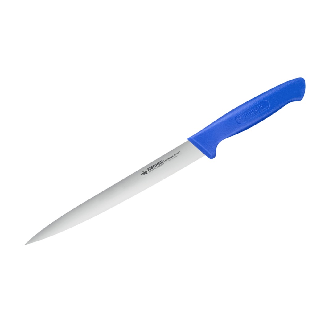 Sole Fillet Knife 20cm Blue Handle — Fischer France