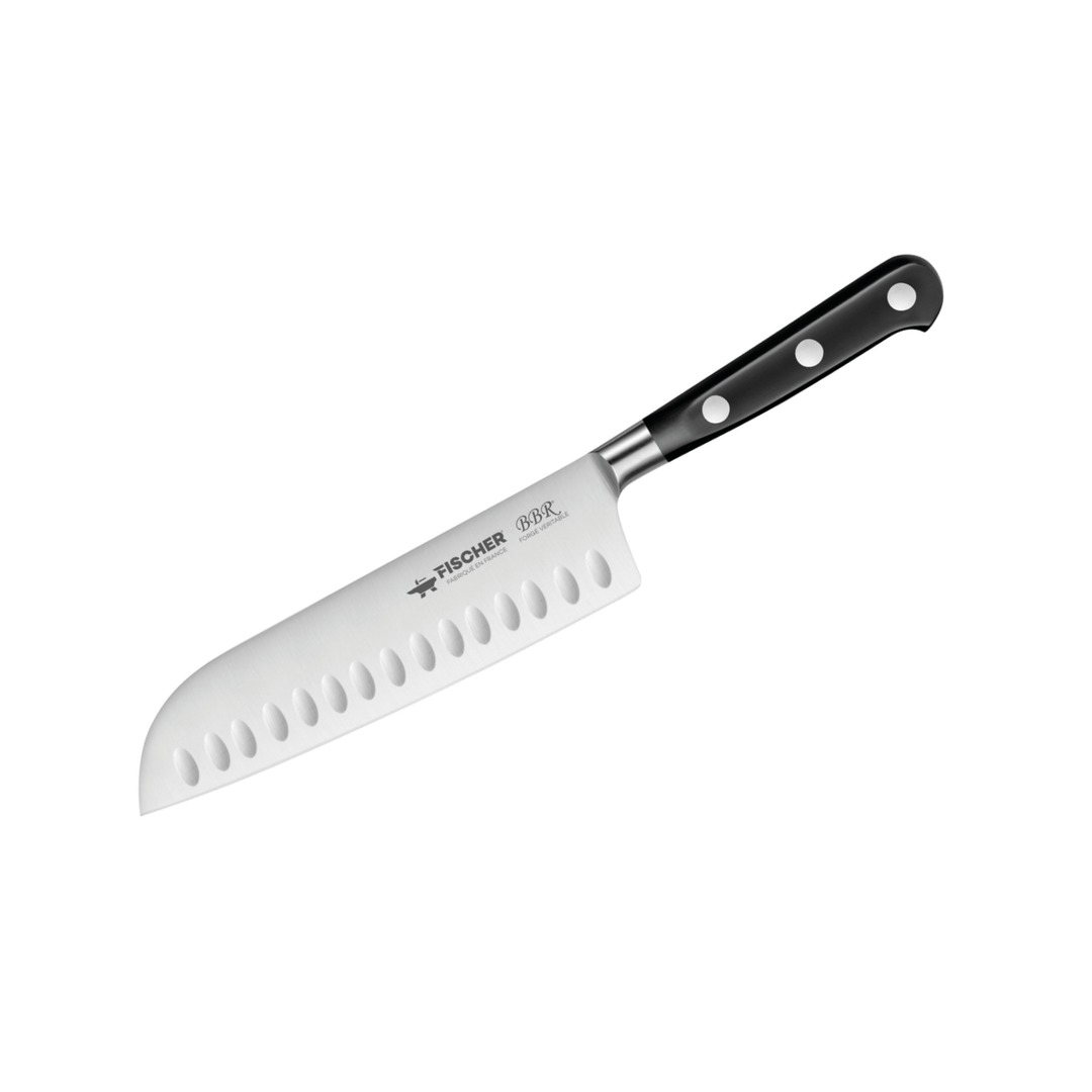 Santoku Knife Black Handle 18cm