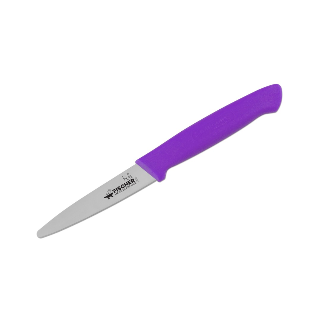 Paring Knife 10cm Violet Handle Fischer Kids — Fischer France