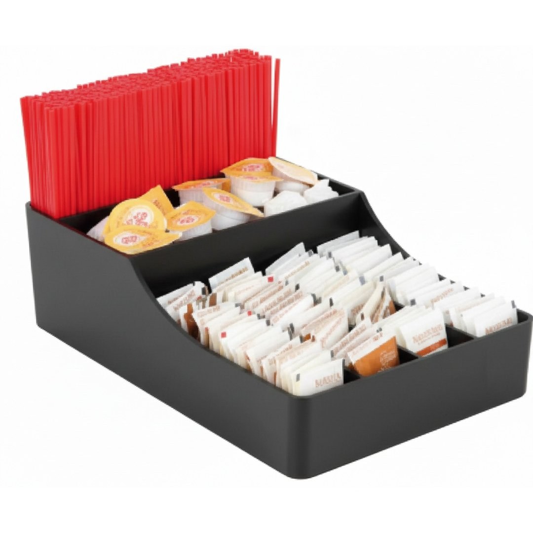 Sugar Bag and Straw Storage Box 3-Grid 200x300mm — TKF France