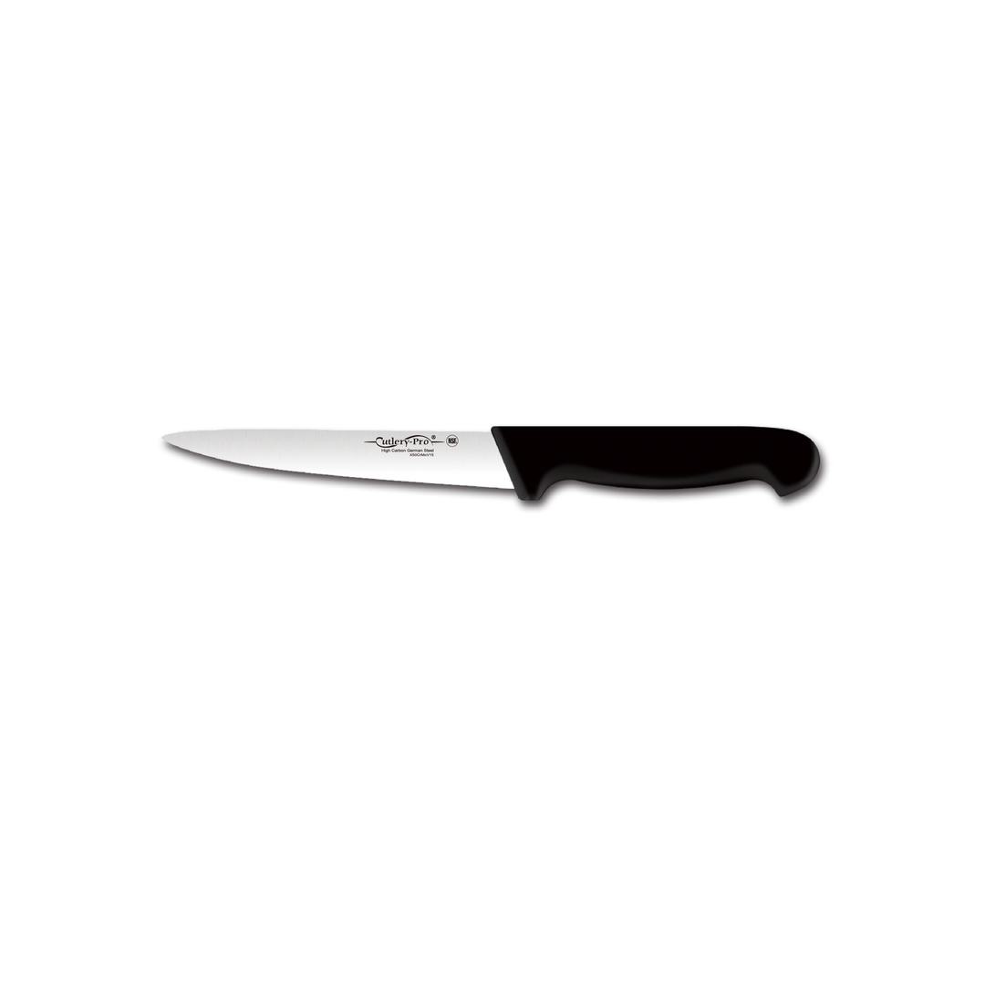 Pointed Boning Knife 18cm Black — Cutlery Pro