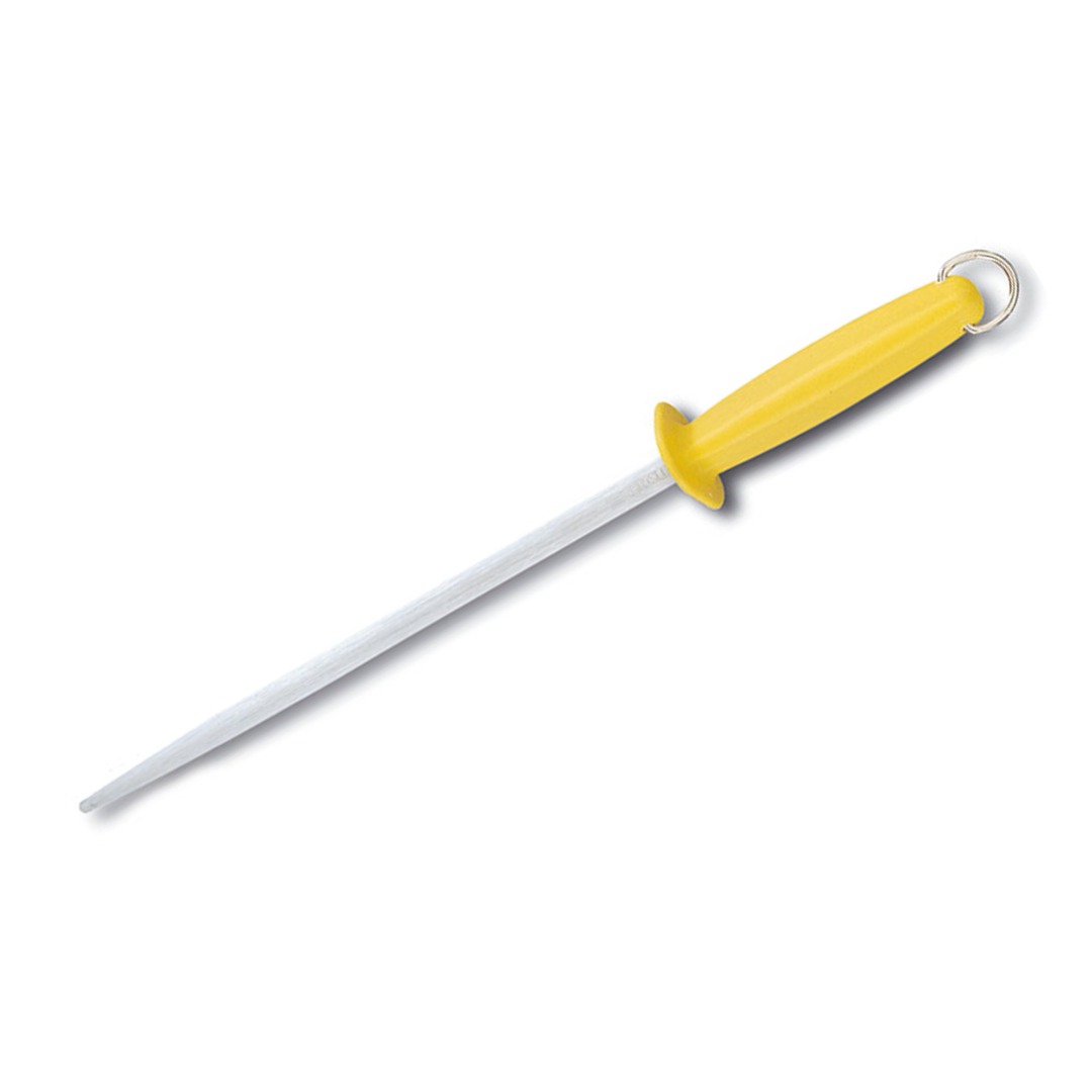 Round Sharpening Steel 25cm Yellow Handle — Fischer France