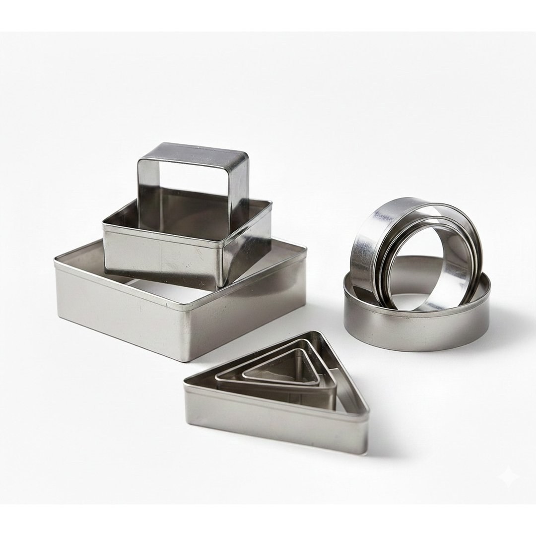 Square Stainless Steel Pastry Cutters 60-100 mm — TKF France