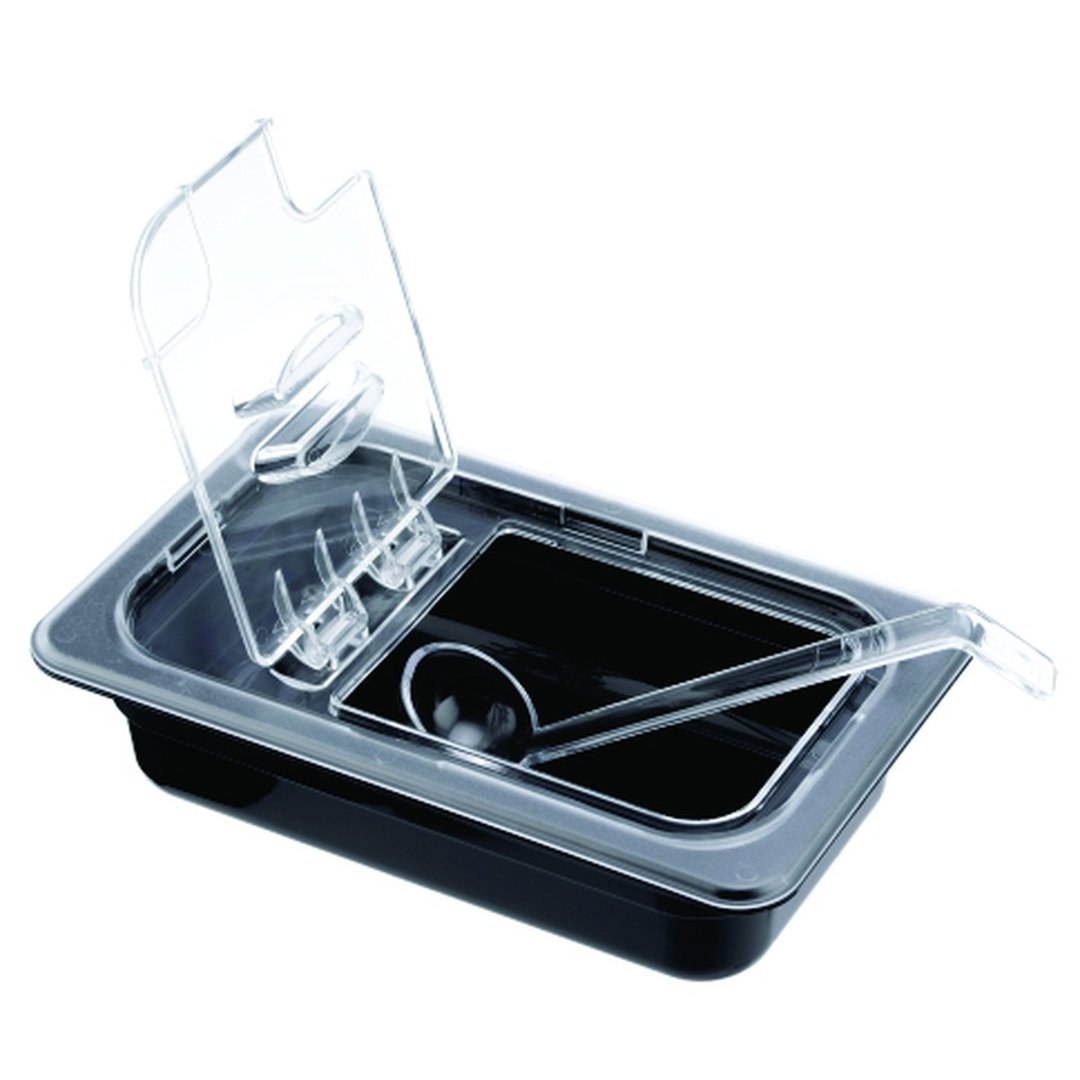 Polycarbonate Flip-Up GN 1/1 Lid with Notch — TKF France