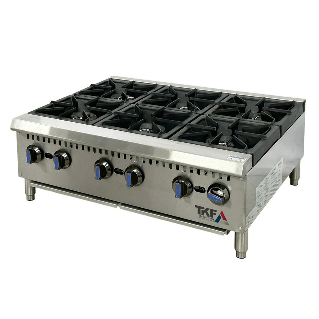 6-Burner Gas Stove Counter Model 90x77cm — TKF France