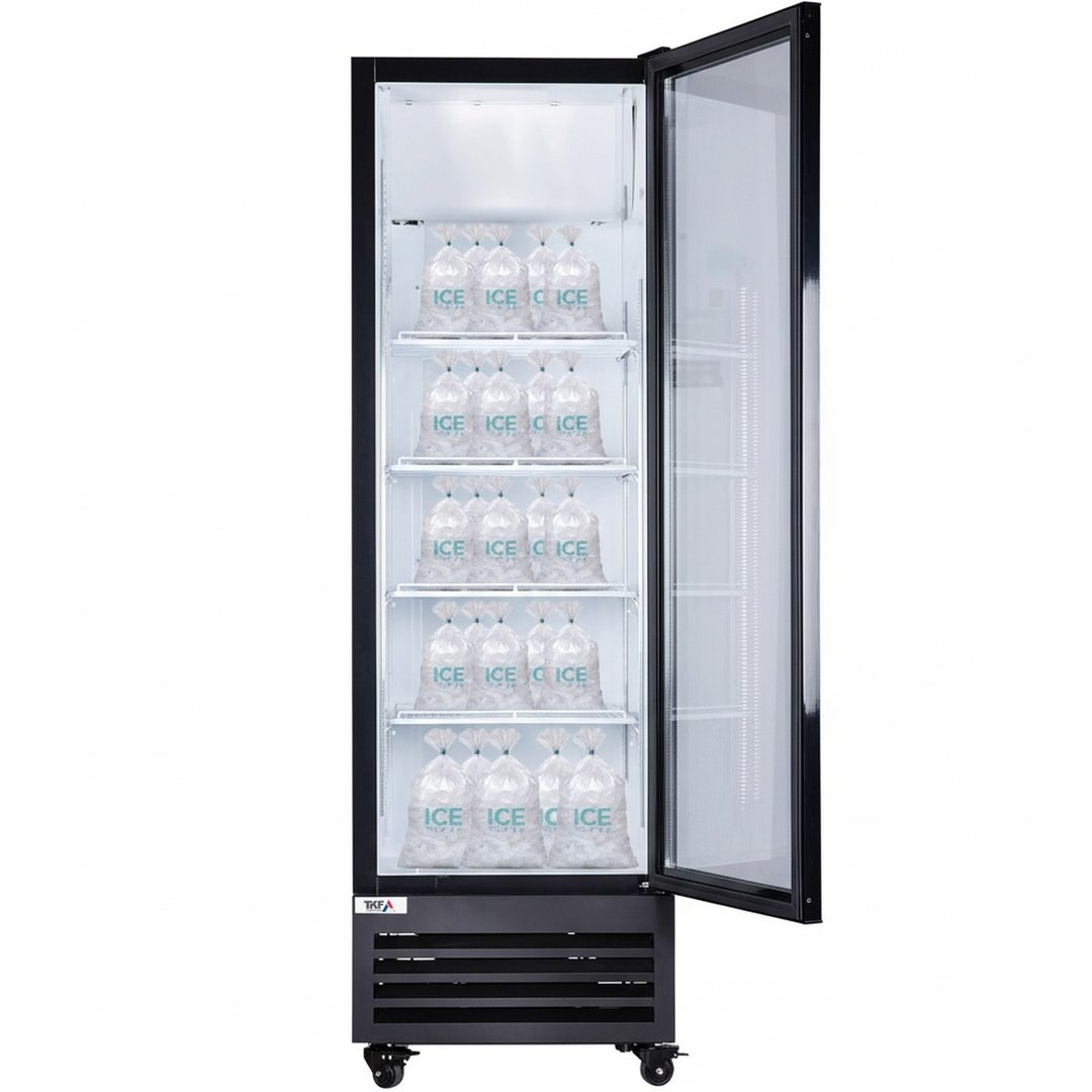 Dual Temp Upright Refrigerator-Freezer Glass Door — TKF France