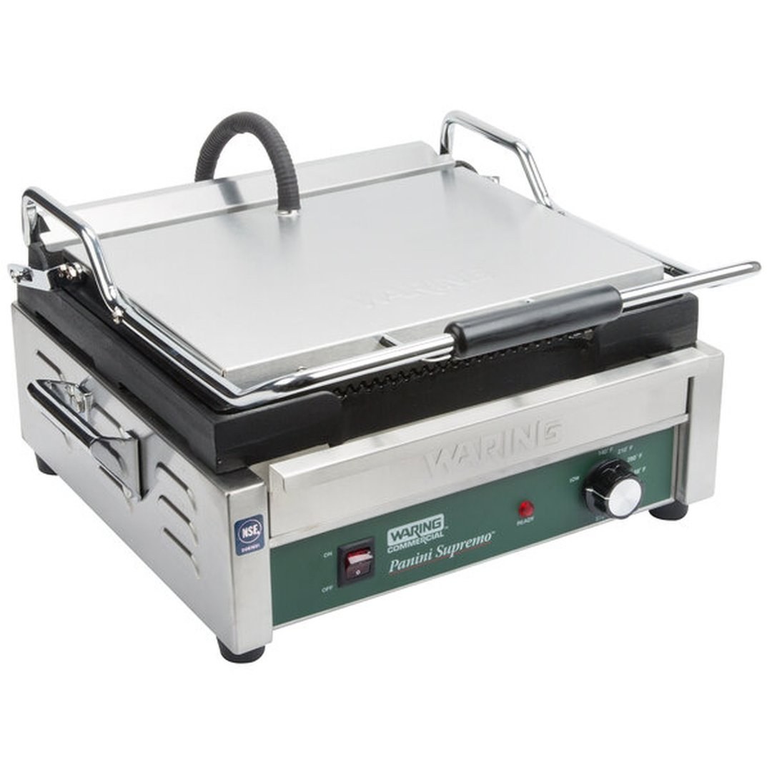 Large Panini Grill 35x28cm Single Zone 300°C — Waring