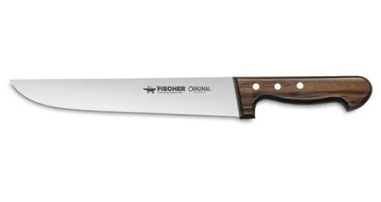 Butcher Knife 26cm Riveted Wood Handle — Fischer France