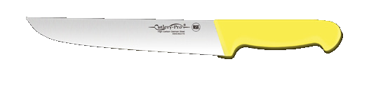 Straight Butcher Knife 18cm Yellow Handle — Cutlery Pro