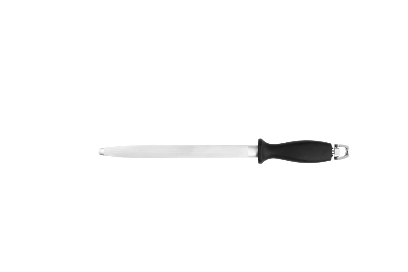Sharpening Steel 25.4cm Black Plastic Handle — TKF France