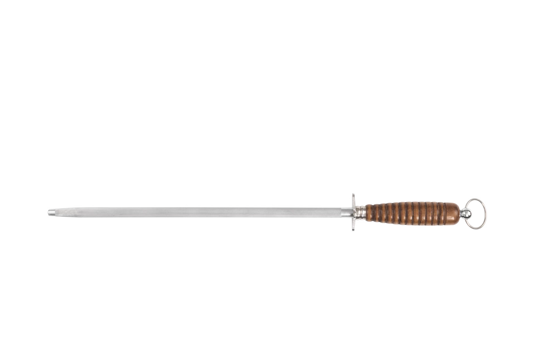 Sharpening Steel HRC56, 28cm Natural Wood Handle — TKF France