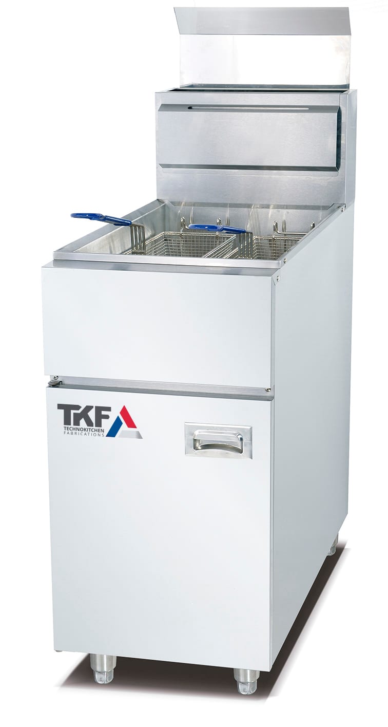 Commercial gas fryer for fast food kitchens
